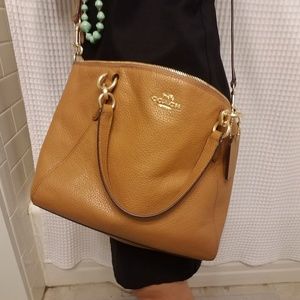 Coach Small Kelsey Satchel Pebble Leather